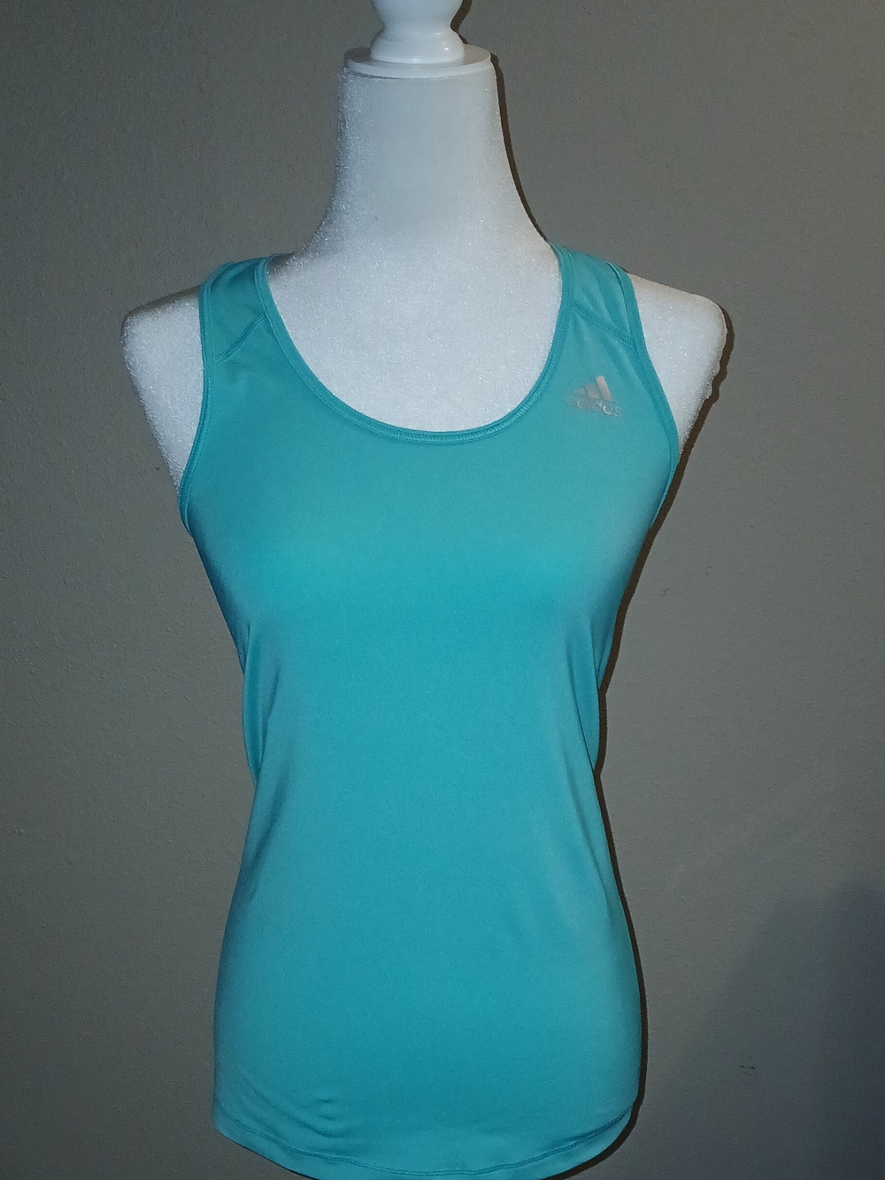 Adidas Aqua Blue Performance Women's Workout Gym Tank Top